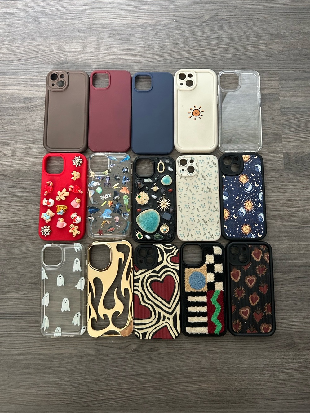 Lot of Assorted Decorative iPhone 14 Cases